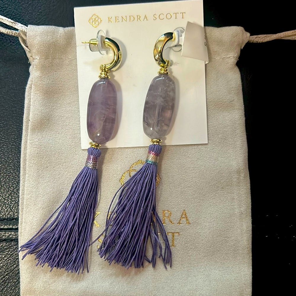Kendra Scott Dangle Fringe Earrings